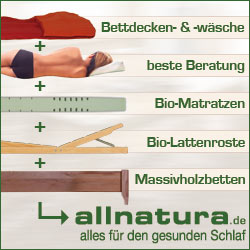 Beim &ouml;kologischen Versender allnatura finden Sie alles f&uuml;r den gesunden Schlaf