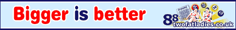 Play bingo online at Two Fat Ladies