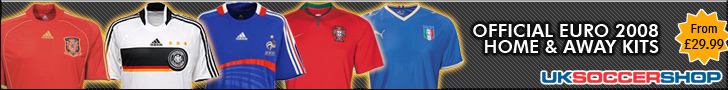 Official Euro 2008 Football Shirts