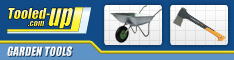 Gardening Tools including spades, forks, trowels, rakes