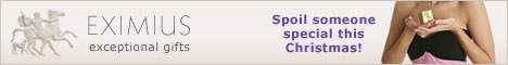 Eximius - beautiful gifts - spoil someone special this Christmas!