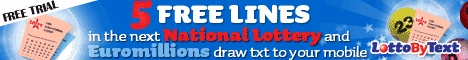 Lotto By Text - Get free lines on the National Lottery
