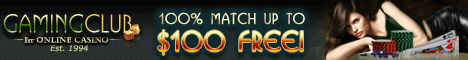 Gaming Club - 30 free spins and up to �100 deposit bonus
