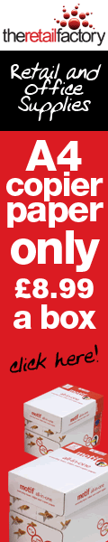 A4 Paper only £7.99 at The Retail Factory - your one-stop-shop for office and retail supplies
