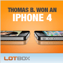 Win an iPhone at LOTBOX - your online Tombola. Daily raffles, fair and easy.