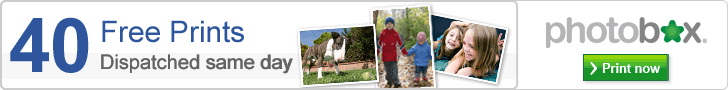 50 free prints and award winning service at PhotoBox