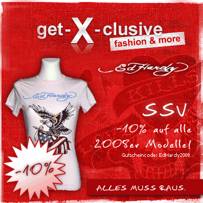 Rabattaktion auf Ed Hardy 2008