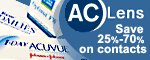 Save 25-70% off contact lenses at AC Lens
