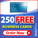 Free business cards from VistaPrint