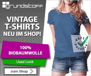 grundstoff.net Vintage T-Shirt Biobaumwolle
