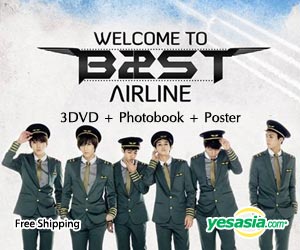 BEAST - 1st Concert Welcome To BEAST Airline (3DVD + Photobook + Poster in Tube) (Korea Version)