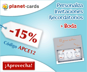 15% de descuento en tarjetas para bodas, bautizos y comuniones
