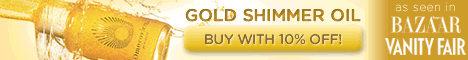 10% off Gold Shimmer Oil