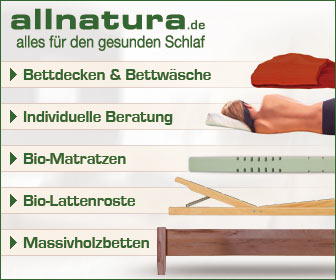 Besser schlafen mit Naturprodukten von allnatura!