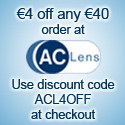 �4 off �40 order at ACLens.com!