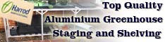 Quality Aluminium Greenhouse Staging and Shelving from Harrod Horticultural
