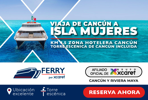 Viaja de Cancún a Isla Mujeres con Ferry Xailing