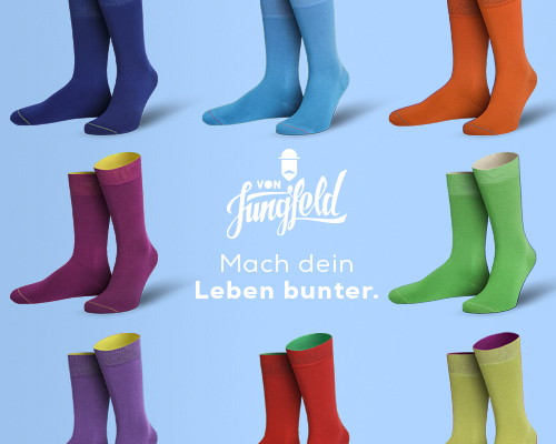 Bunte Socken von Jungfeld 